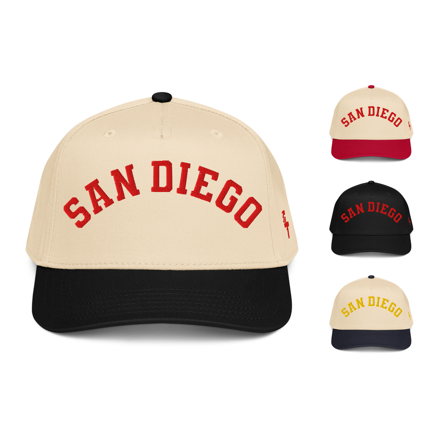 Classic San Diego Arch Vintage Retro Baseball Cap Snapback Hat