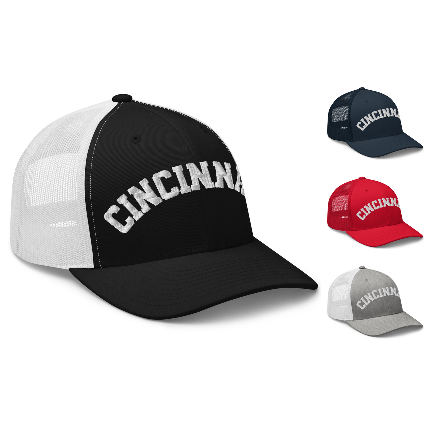 Classic Cincinnati Arch Vintage Retro Cincinnati Trucker Hat Cap