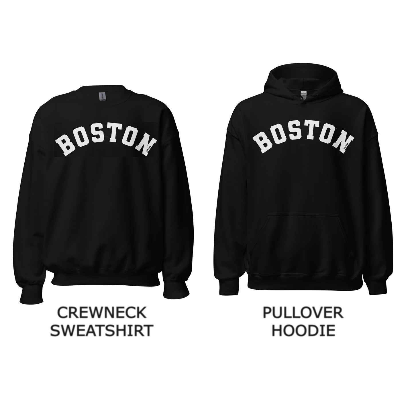 Classic Boston Arch Pullover Retro Boston Hoodie