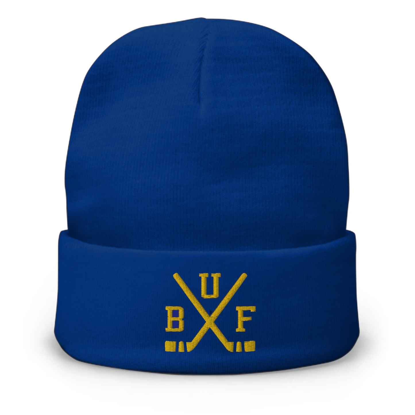 Buffalo Hockey Sticks Retro BUF Winter Beanie Cap Hat