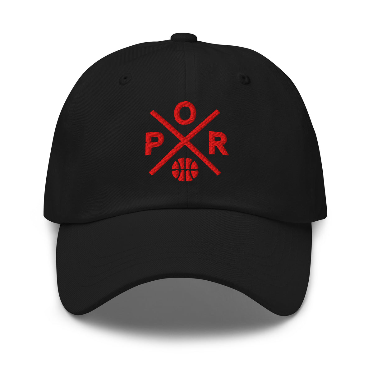 Portland Basketball Hat Retro POR Basketball Cross Dad Cap
