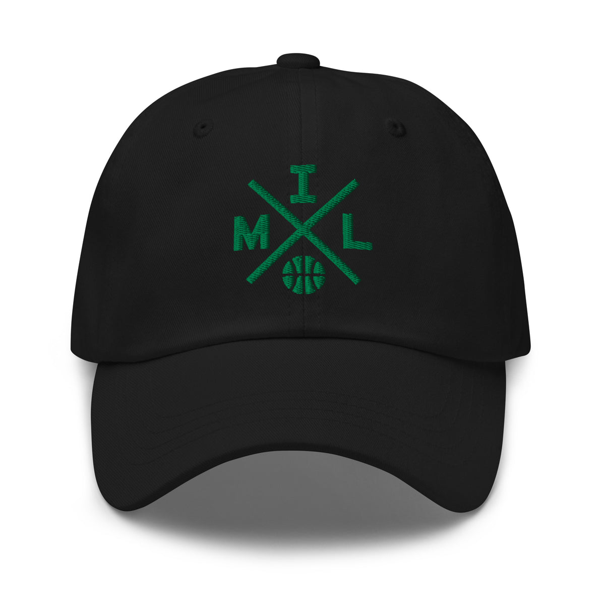 Milwaukee Basketball Hat Retro MIL Basketball Cross Dad Cap