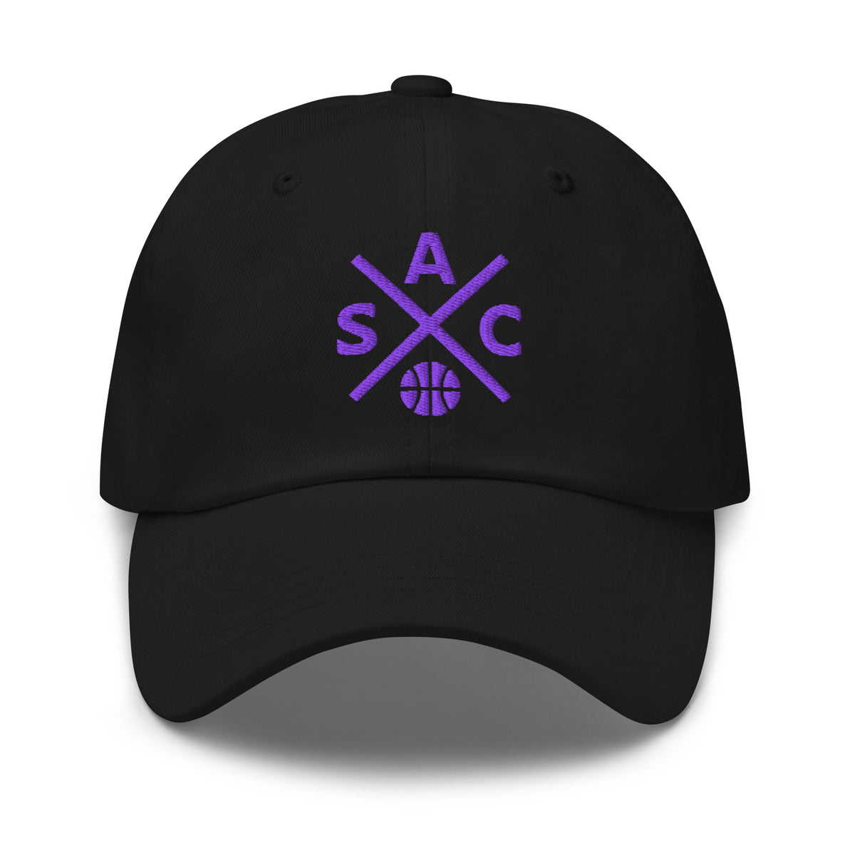 Sacramento Basketball Hat Retro SAC Basketball Cross Dad Cap
