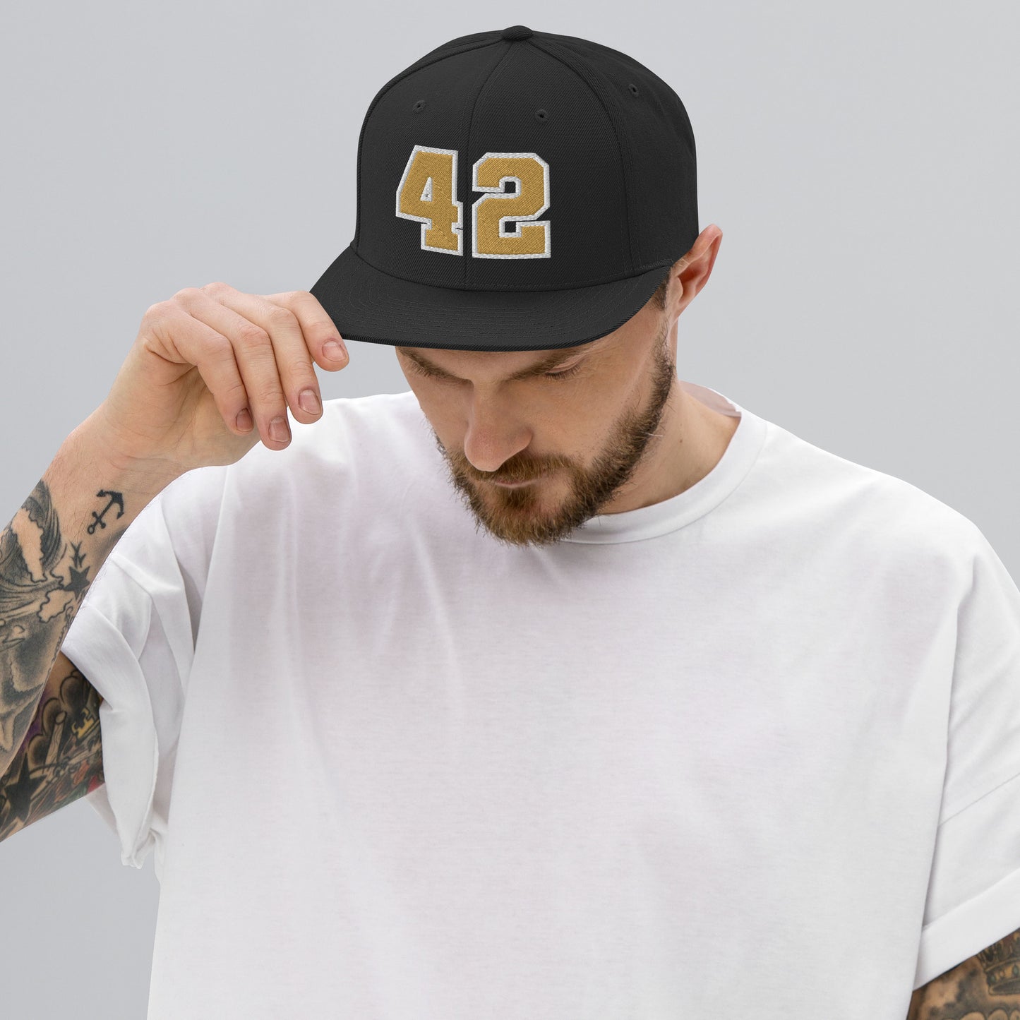 Custom Number Varsity Sports Player Snapback Hat Baseball Cap