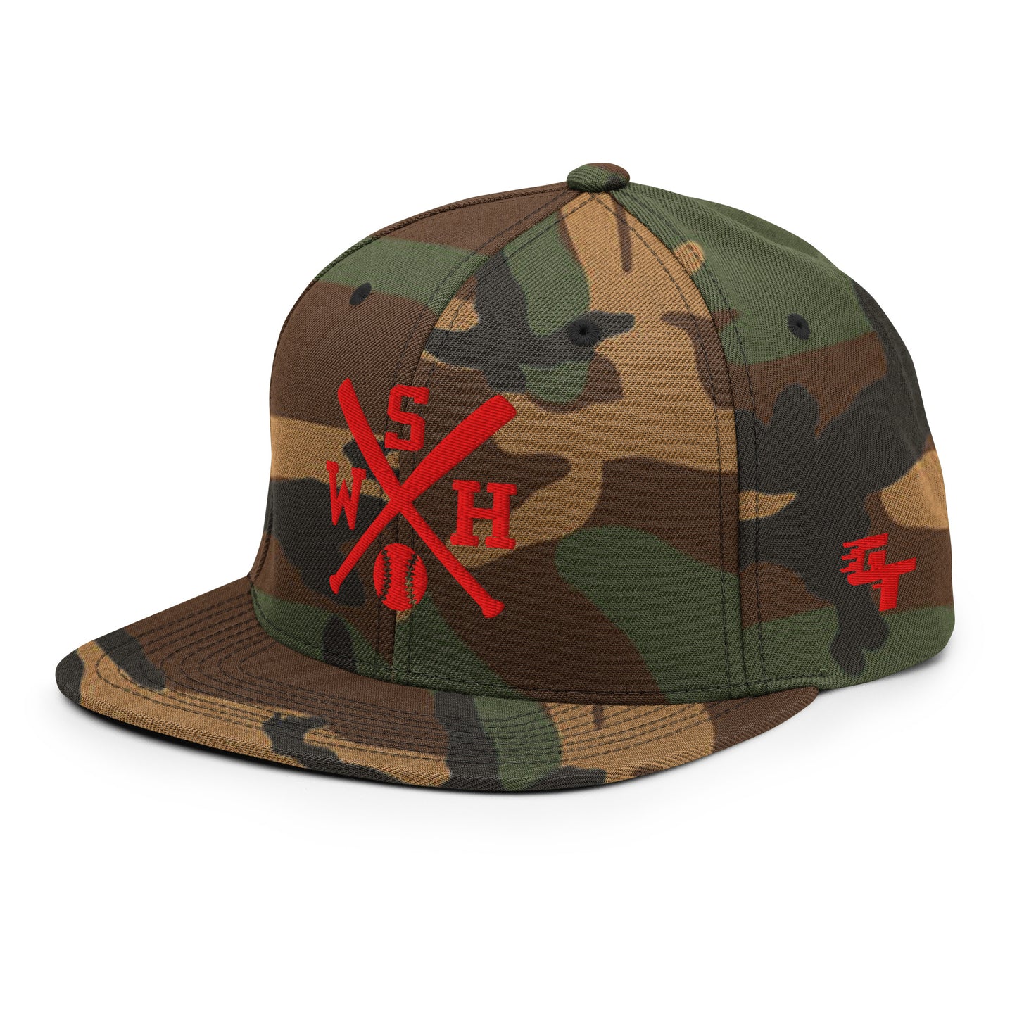 Washington Baseball Bats Retro WSH Snapback Hat Baseball Cap