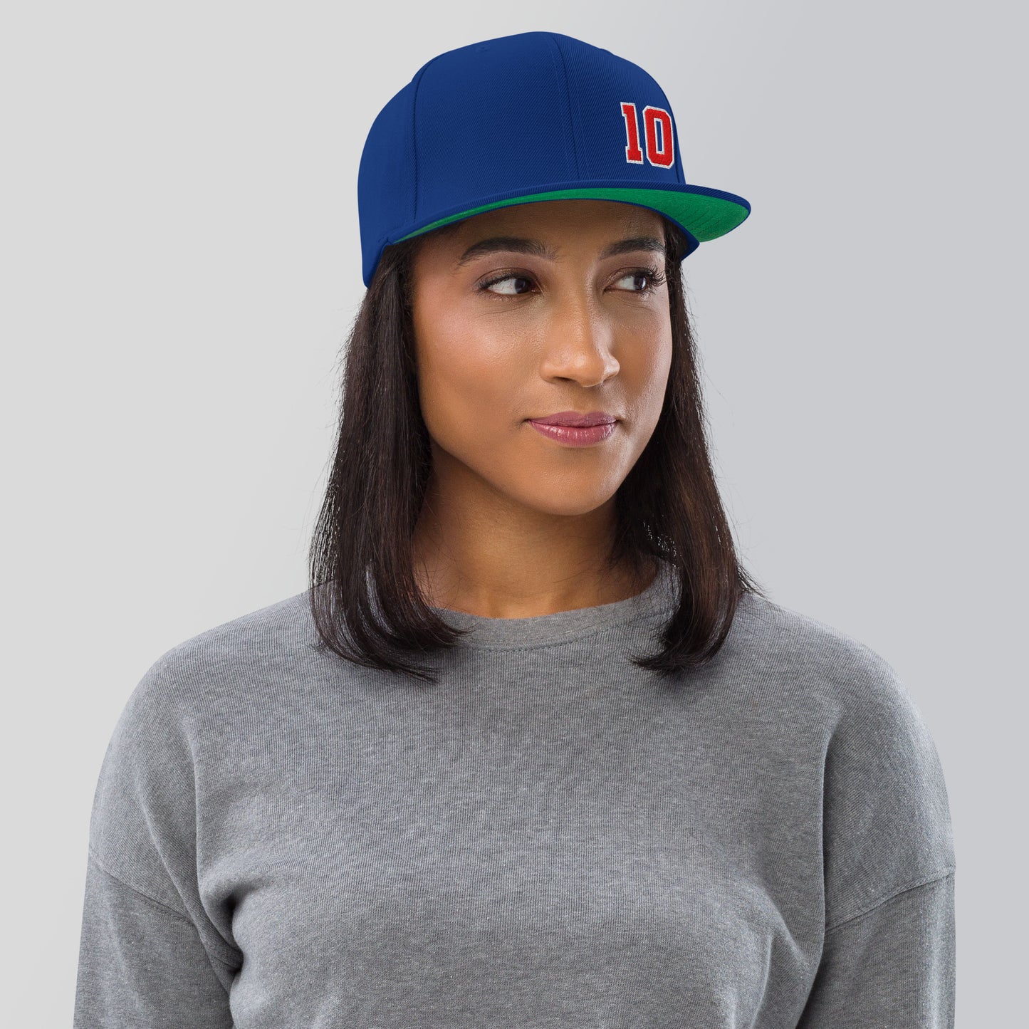 Custom Number Varsity Sports Player Snapback Hat Baseball Cap