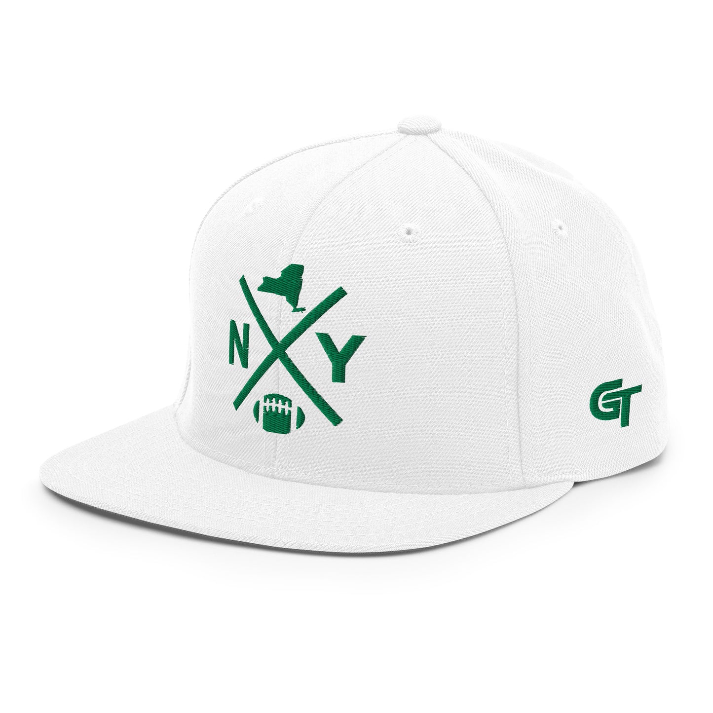 NY Football Snapback Cap Retro New York Football Cross Hat