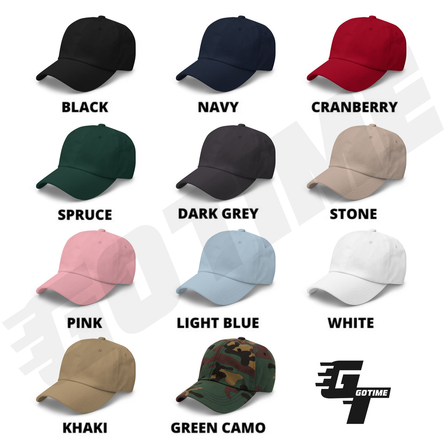 Custom Number Varsity Sports Player Baseball Hat Dad Cap