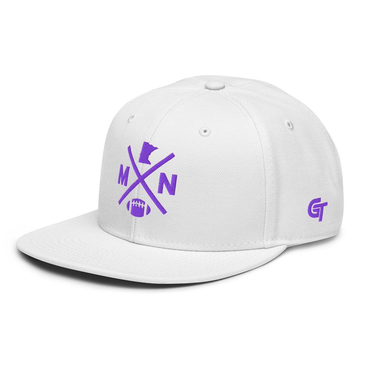 Minnesota Football Snapback Cap Retro MN Football Cross Hat