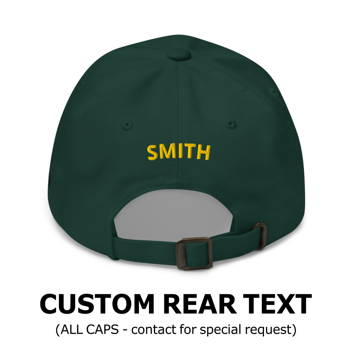 Custom Number Varsity Sports Player Baseball Hat Dad Cap