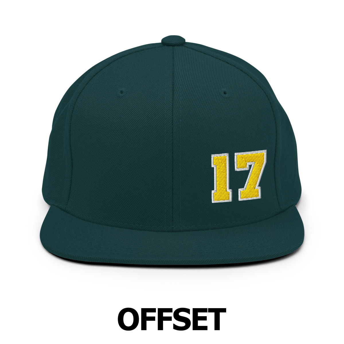 Custom Number Varsity Sports Player Snapback Hat Baseball Cap