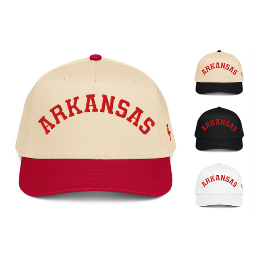 Classic Arkansas Arch Retro University Baseball Cap Snapback Hat