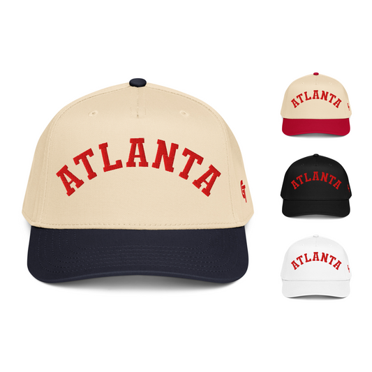 Classic Atlanta Snapback Hat Vintage Retro Atlanta Arch Cap