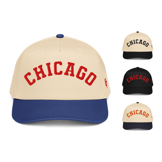 Classic Chicago Snapback Hat Vintage Retro Chicago Arch Cap
