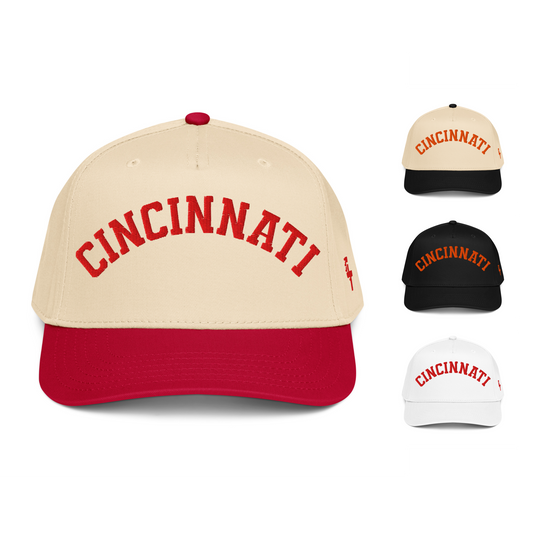 Classic Cincinnati Arch Vintage Retro Baseball Cap Snapback Hat