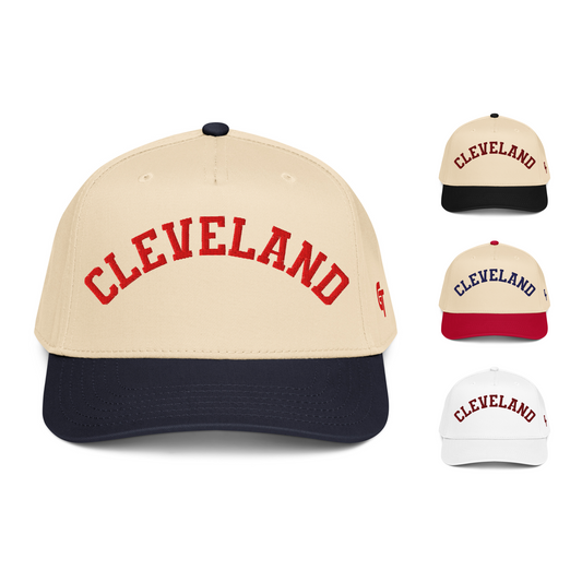 Classic Cleveland Snapback Hat Vintage Retro Cleveland Arch Cap