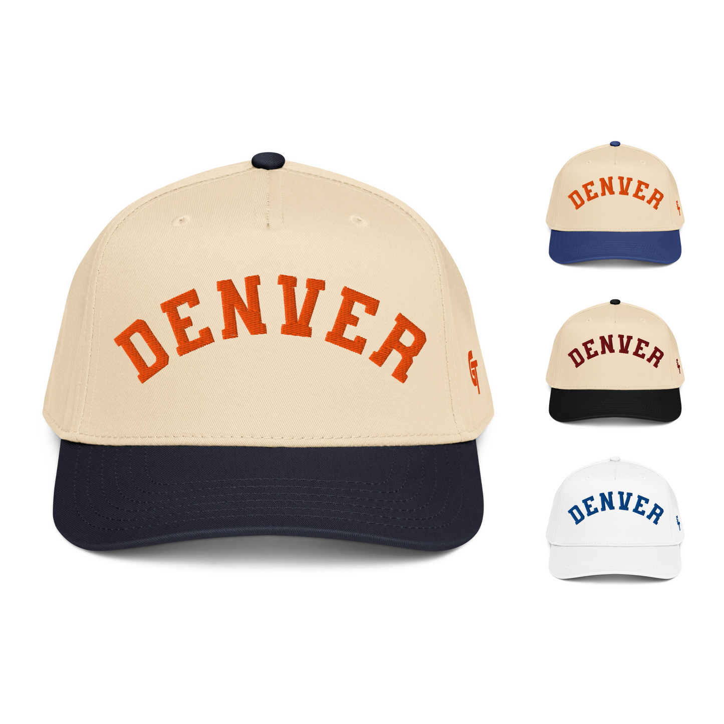 Classic Denver Snapback Hat Vintage Retro Denver Arch Cap