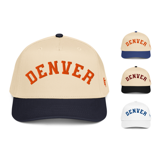 Classic Denver Snapback Hat Vintage Retro Denver Arch Cap