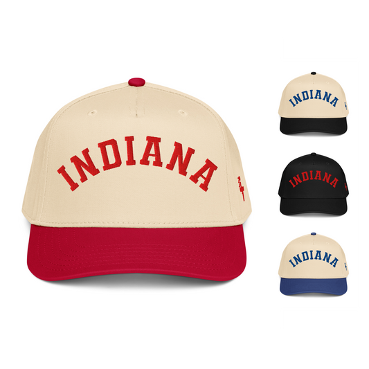 Classic Indiana Arch Retro University Baseball Cap Snapback Hat