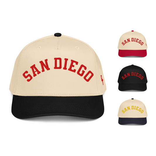 Classic San Diego Snapback Hat Vintage Retro San Diego Arch Cap