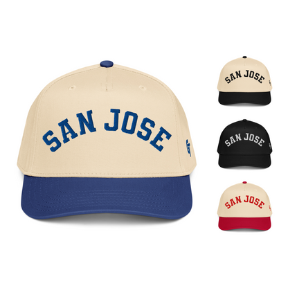 Classic San Jose Snapback Hat Vintage Retro San Jose Arch Cap