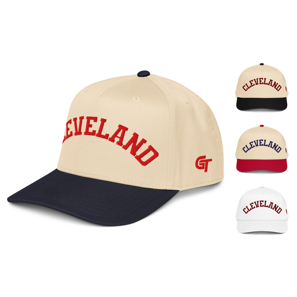 Classic Cleveland Snapback Hat Vintage Retro Cleveland Arch Cap