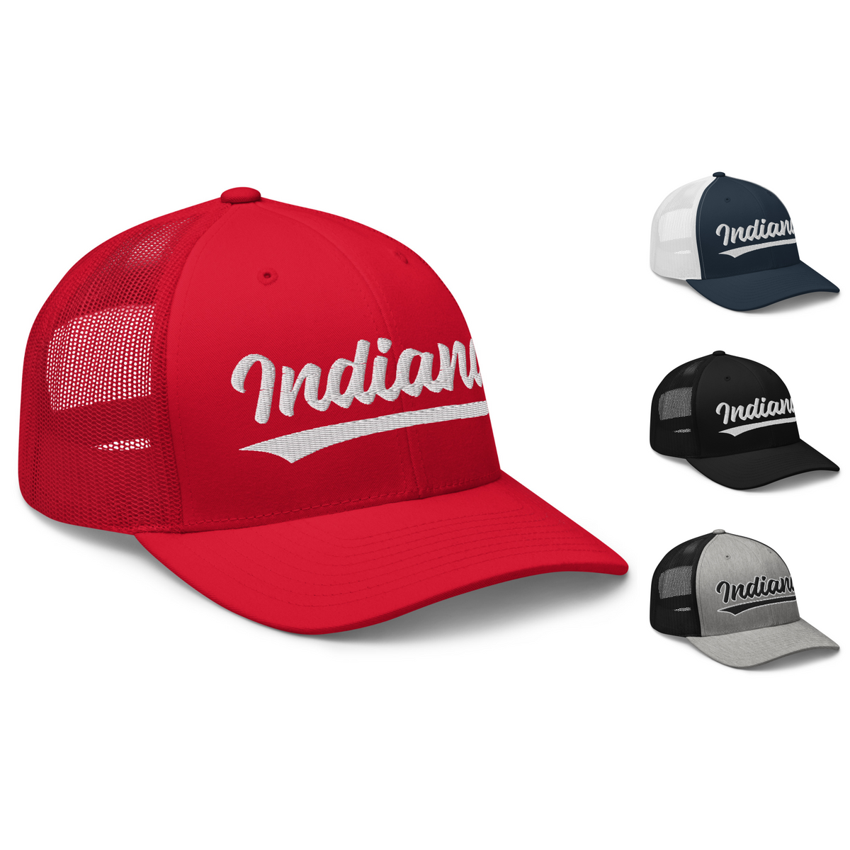 Vintage Indiana University Script Retro Indiana Trucker Hat