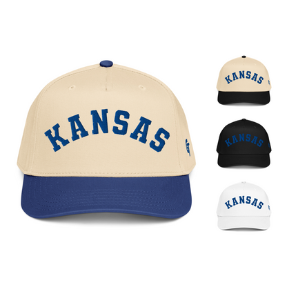 Classic Kansas Snapback Hat Vintage Retro Kansas Arch Cap