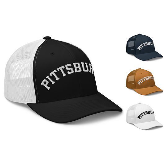 Classic Pittsburgh Arch Vintage Retro Pittsburgh Trucker Hat Cap
