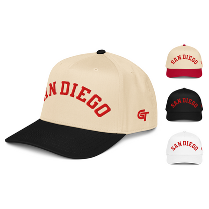 Classic San Diego Snapback Hat Vintage Retro San Diego Arch Cap
