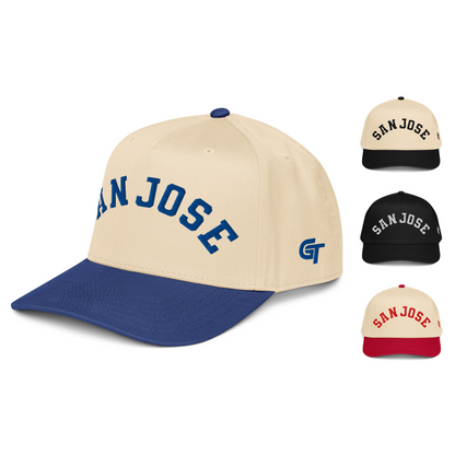Classic San Jose Snapback Hat Vintage Retro San Jose Arch Cap