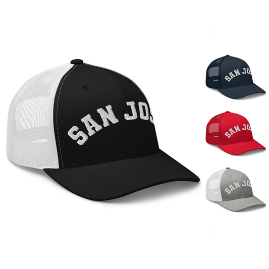 Classic San Jose Arch Vintage Retro San Jose Trucker Hat Cap