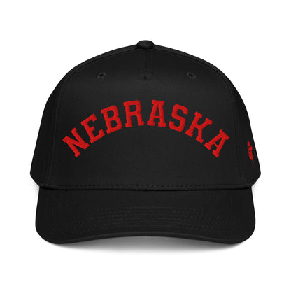 Classic Nebraska Snapback Hat Vintage Retro Nebraska Arch Cap