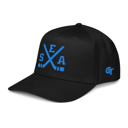 Seattle Hockey Snapback Cap Classic SEA Hockey Sticks Hat
