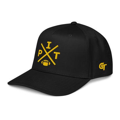 Pittsburgh Football Snapback Cap Classic PIT Football Cross Hat