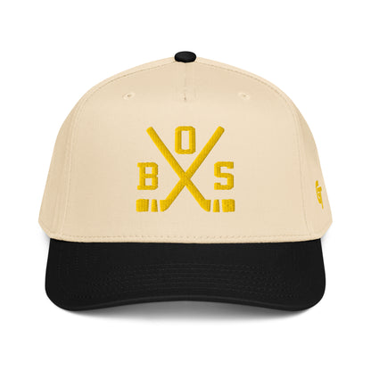 Boston Hockey Snapback Cap Classic BOS Hockey Sticks Hat