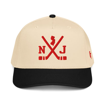 New Jersey Hockey Snapback Cap Classic NJ Hockey Sticks Hat