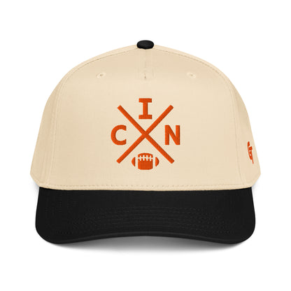 Cincinnati Football Snapback Cap Classic CIN Football Cross Hat