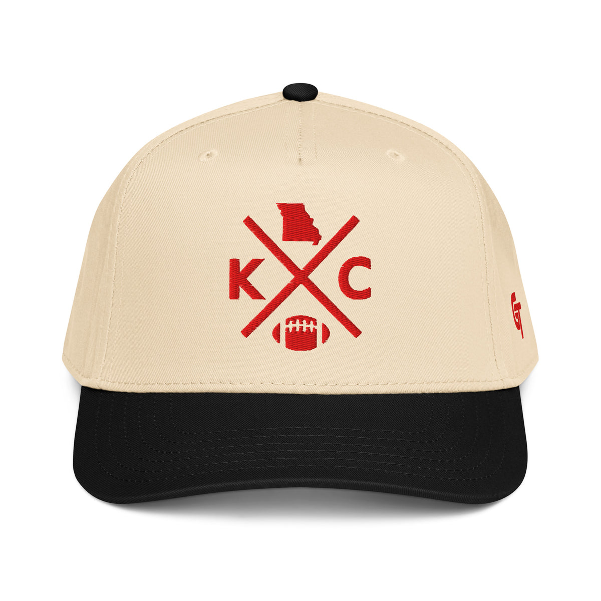 Kansas City Football Snapback Cap Classic KC Football Cross Hat