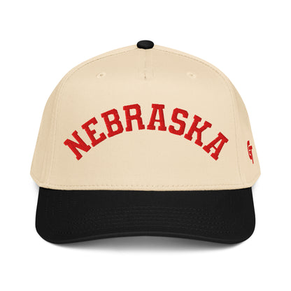 Classic Nebraska Snapback Hat Vintage Retro Nebraska Arch Cap