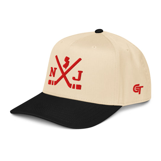 New Jersey Hockey Snapback Cap Classic NJ Hockey Sticks Hat