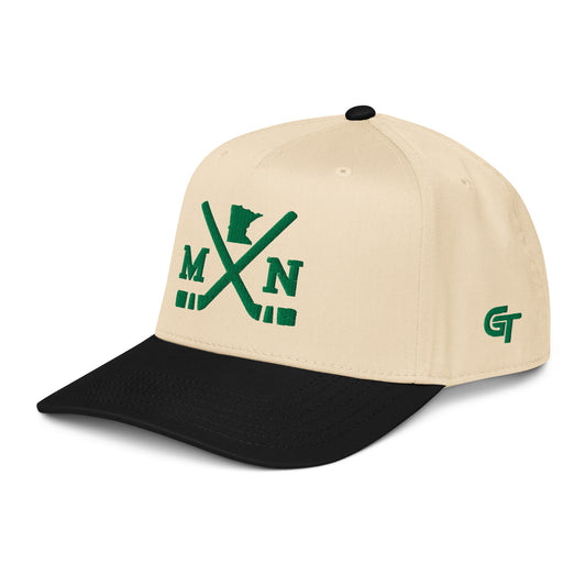 Minnesota Hockey Snapback Cap Classic MN Hockey Sticks Hat