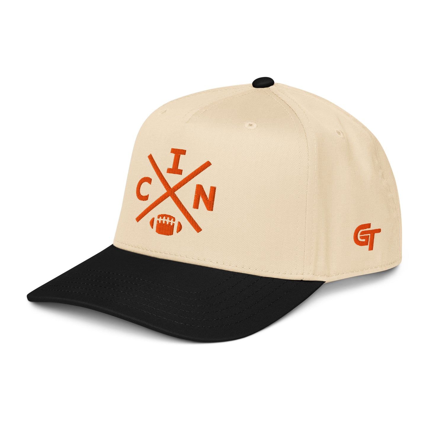 Cincinnati Football Snapback Cap Classic CIN Football Cross Hat