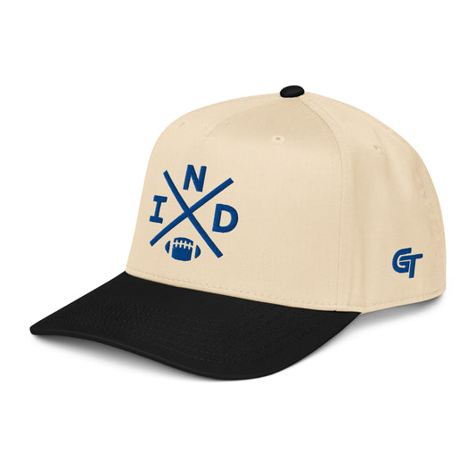 Indianapolis Football Snapback Cap Classic IND Football Cross Hat