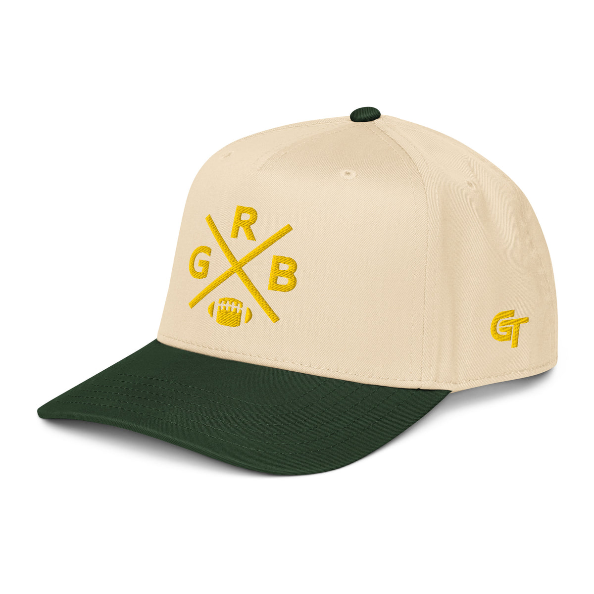Green Bay Football Snapback Cap Classic GRB Football Cross Hat