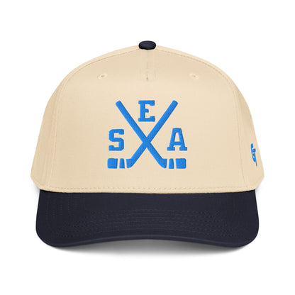 Seattle Hockey Snapback Cap Classic SEA Hockey Sticks Hat