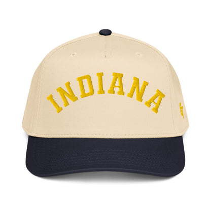 Classic Indiana Snapback Hat Vintage Retro Indiana Arch Cap