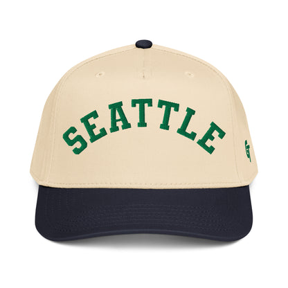 Classic Seattle Snapback Hat Vintage Retro Seattle Arch Cap