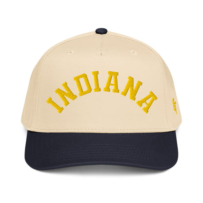 Classic Indiana Snapback Hat Vintage Retro Indiana Arch Cap
