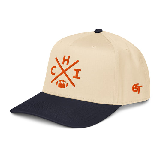 Chicago Football Snapback Cap Classic CHI Football Cross Hat